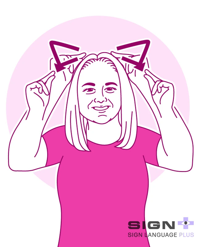 Kara Weslake — custom sign-name portrait in pink