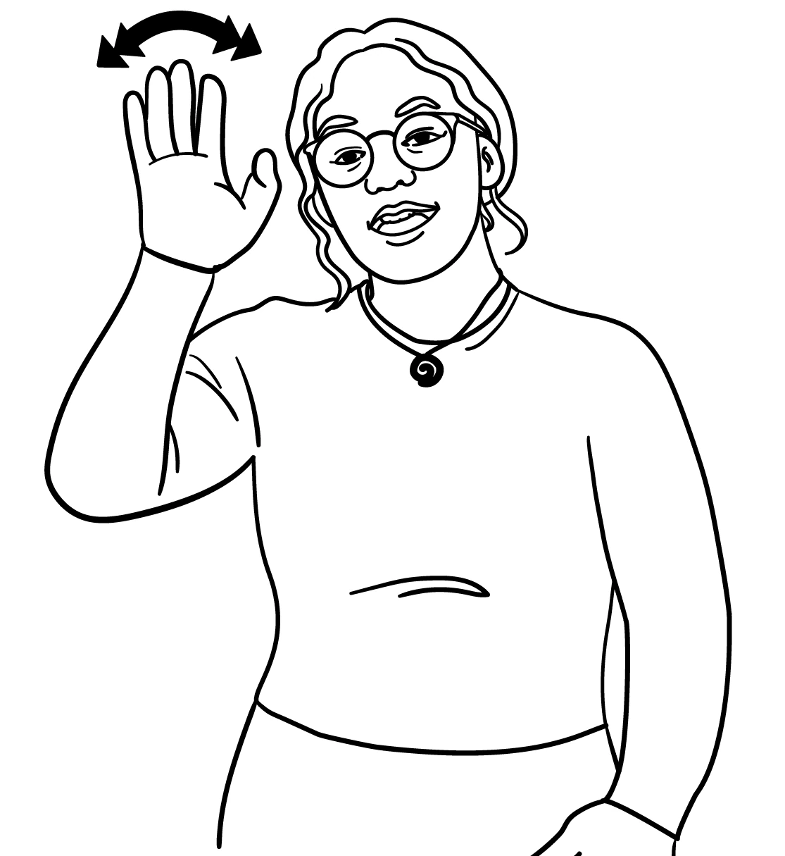 E noho rā — sign illustration